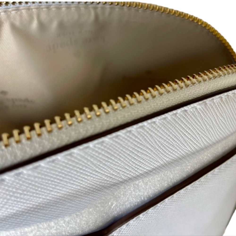 Kate Spade Dome Crossbody Saffiano Leather Pale Sapphire Payton Purse Bag New - Picture 5 of 7
